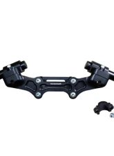 Woodcraft Technologies 1" Standard Rise Clipon Adapter Plate w/ Std. Black Bars & Res. Spacer Ducati Monster 821 2014-2017                                     - 12-1631S - Image 4