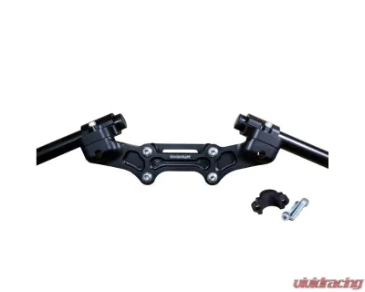 Woodcraft Technologies 1" Standard Rise Clipon Adapter Plate w/ Std. Black Bars & Res. Spacer Ducati Monster 821 2014-2017 - 12-1631S