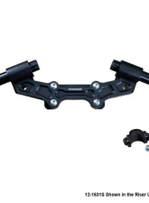 Woodcraft Technologies 1" Standard Rise Clipon Adapter Plate w/ Std. Black Bars & Res. Spacer Ducati Monster 821 2014-2017                                     - 12-1631S - Image 4