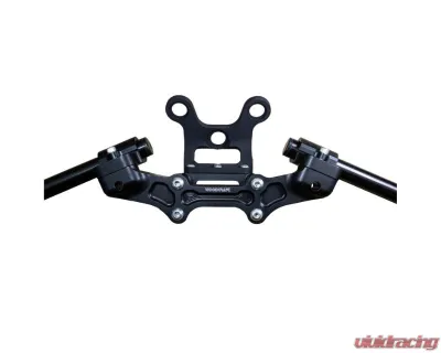 Woodcraft Technologies 1" Standard Rise Clipon Adapter Plate w/ Gauge Mount Ducati Monster 1200 2017-2021 - 12-1632