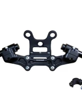 Woodcraft Technologies 1" Standard Rise Clipon Adapter Plate w/ Gauge Mount & Std. Black Bars Ducati Monster 797 | 821 2017-2021                                     - 12-1633S - Image 4