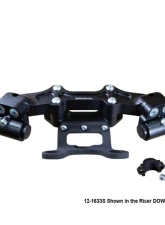 Woodcraft Technologies 1" Standard Rise Clipon Adapter Plate w/ Gauge Mount & Std. Black Bars Ducati Monster 797 | 821 2017-2021                                     - 12-1633S - Image 2