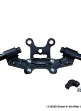 Woodcraft Technologies 1" Standard Rise Clipon Adapter Plate w/ Gauge Mount & Std. Black Bars Ducati Monster 797 | 821 2017-2021                                     - 12-1633S - Image 4