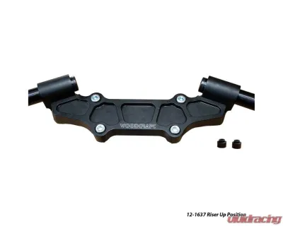 Woodcraft Technologies 1" Riser Adapter Plate w/ Standard Black Bars Ducati Monster 937 2021-2022 - 12-1637