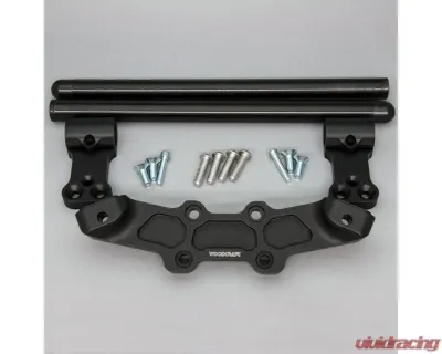 Woodcraft Technologies 1" Standard Rise Clipon Adapter Plate w/ XL Black Bars Ducati Monster 1100 | 696 | 796 2009-2014 - 12-1660