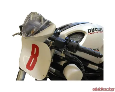 Woodcraft Technologies 1" Standard Rise Clipon Adapter Plate w/ XL Black Bars Ducati Monster 1100 | 696 | 796 2009-2014 - 12-1660