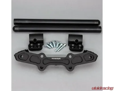 Woodcraft Technologies 1" Rise Clipon Adapter Plate w/ Standard Black Bars Yamaha FZ-07 | MT-07 2015-2020 - 12-1407