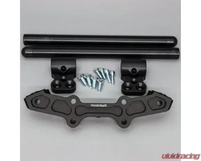 Woodcraft Technologies 1" Rise Clipon Adapter Plate w/ Standard Black Bars Yamaha FZ-07 | MT-07 2015-2020 - 12-1407