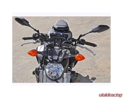 Woodcraft Technologies 1" Rise Clipon Adapter Plate w/ Standard Black Bars Yamaha FZ-07 | MT-07 2015-2020 - 12-1407