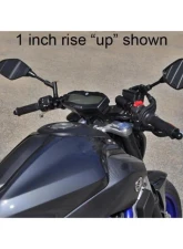 Woodcraft Technologies 1" Rise Clipon Adapter Plate w/ Standard Black Bars Yamaha FZ-07 | MT-07 2015-2020                                     - 12-1407 - Image 4