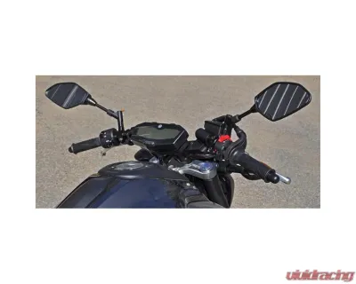 Woodcraft Technologies 1" Rise Clipon Adapter Plate w/ Standard Black Bars Yamaha FZ-07 | MT-07 2015-2020 - 12-1407