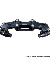Woodcraft Technologies 1.5" Standard Rise Clipon Adapter Plate w/ Std. Black Bars Ducati Monster 1200 2014-2016                                     - 12-2630 - Image 4