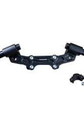 Woodcraft Technologies 1.5" Standard Rise Clipon Adapter Plate w/ Std. Black Bars & Res. Spacer Ducati Monster 821 2014-2017                                     - 12-2631S - Image 4