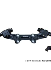 Woodcraft Technologies 1.5" Standard Rise Clipon Adapter Plate w/ Std. Black Bars & Res. Spacer Ducati Monster 821 2014-2017                                     - 12-2631S - Image 4