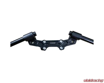 Woodcraft Technologies 1.5" Standard Rise Clipon Adapter Plate w/ XL Black Bars Ducati Monster 821 2014-2017 - 12-2631