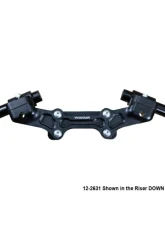 Woodcraft Technologies 1.5" Standard Rise Clipon Adapter Plate w/ XL Black Bars Ducati Monster 821 2014-2017                                     - 12-2631 - Image 3