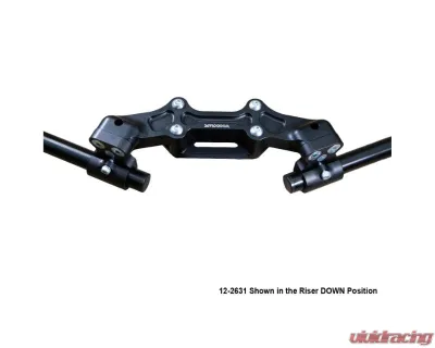 Woodcraft Technologies 1.5" Standard Rise Clipon Adapter Plate w/ XL Black Bars Ducati Monster 821 2014-2017 - 12-2631