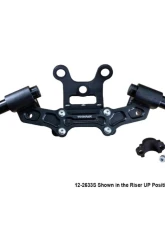 Woodcraft Technologies 1.5" Standard Rise Clipon Adapter Plate w/ Gauge Mount & Std. Black Bars Ducati Monster 797 | 821 2017-2021                                     - 12-2633S - Image 2