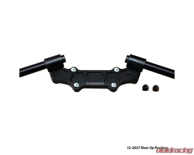 Woodcraft Technologies 1.5" Riser Adapter Plate w/ Standard Black Bars Ducati Monster 937 2021-2022 - 12-2637