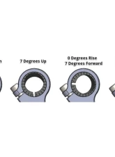 Woodcraft Technologies 35mm Rise Side Mount Adjustable Angle Clipon Risers w/ 33mm Clamp & 7/8" Bars - Regular                                     - 12-2733-78B - Image 6