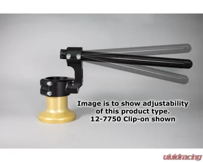 Woodcraft Technologies Side Mount 35mm Rise Adjustable Clip-on Riser w/ 50mm Clamp & 11" Bars Kawasaki Ninja ZX-636R 2013-2023 - 12-2750-11K1