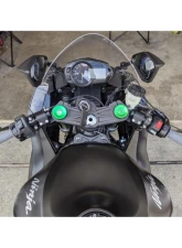 Woodcraft Technologies Side Mount 35mm Rise Adjustable Clip-on Riser w/ 50mm Clamp & 11" Bars Kawasaki Ninja ZX-636R 2013-2023                                     - 12-2750-11K1 - Image 4