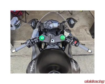 Woodcraft Technologies Side Mount 35mm Rise Adjustable Clip-on Riser w/ 50mm Clamp & 11" Bars Kawasaki Ninja ZX-636R 2013-2023 - 12-2750-11K1