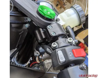 Woodcraft Technologies Side Mount 35mm Rise Adjustable Clip-on Riser w/ 50mm Clamp & 11" Bars Kawasaki Ninja ZX-636R 2013-2023 - 12-2750-11K1