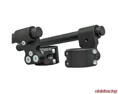 Woodcraft Technologies Black 35mm Front Adjustable Rise Motorcycle Clip-ons w/ 50mm Clamp & 7/8" Bars - Standard Ducati 1998-2006 - 12-3650-78BD1