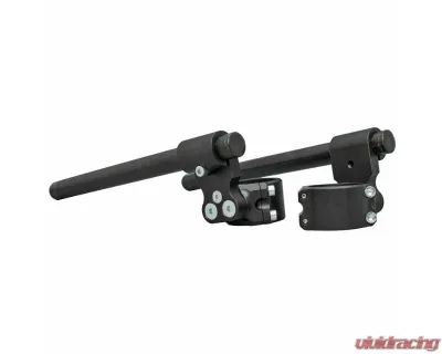 Woodcraft Technologies Black 35mm Front Adjustable Rise Motorcycle Clip-ons w/ 50mm Clamp & 7/8" Bars - Standard Ducati 1998-2006 - 12-3650-78BD1