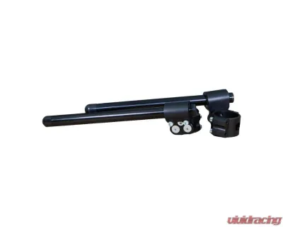 Woodcraft Technologies Black 35mm Rise Front Mount Adjustable Angle Clipon Risers w/ 39mm Clamp & 7/8" Bars - Regular - 12-3639-78B