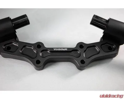Woodcraft Technologies Front Mount 35mm Eccentric Adjustable Adapter Plate Assembly Yamaha MT-07 2018-2020 - 12-36407