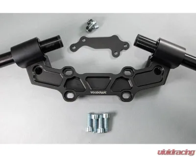 Woodcraft Technologies Front Mount 35mm Eccentric Adjustable Adapter Plate Assembly Yamaha FJ-09 | FZ-09 | XSR900 2014-2022 - 12-36409