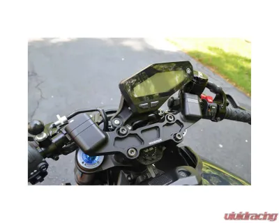 Woodcraft Technologies Front Mount 35mm Eccentric Adjustable Adapter Plate Assembly Yamaha FJ-09 | FZ-09 | XSR900 2014-2022 - 12-36409