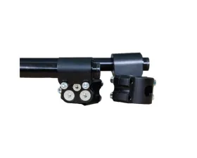 Woodcraft Technologies Black 35mm Front Mount Adjustable Motorcycle Clip-ons w/ 48mm Clamp - Standard Honda CBR600RR 2005-2023