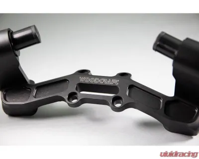 Woodcraft Technologies 35mm Front Adjustable Rise Clipon Adapter Plate w/ XL Black Bars Ducati Scrambler 2015-2020 - 12-36615