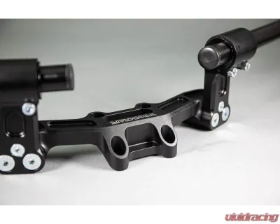 Woodcraft Technologies 35mm Front Adjustable Rise Clipon Adapter Plate w/ XL Black Bars Ducati Scrambler 2015-2020 - 12-36615