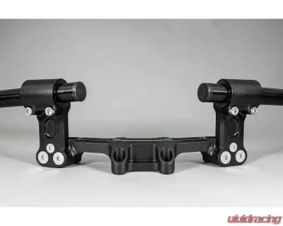 Woodcraft Technologies 35mm Front Adjustable Rise Clipon Adapter Plate w/ XL Black Bars Ducati Scrambler 2015-2020 - 12-36615