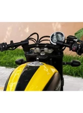 Woodcraft Technologies 35mm Front Adjustable Rise Clipon Adapter Plate w/ XL Black Bars Ducati Scrambler 2015-2020                                     - 12-36615 - Image 8