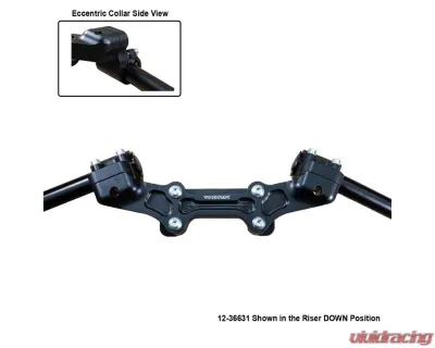Woodcraft Technologies Front Mount 35mm Eccentric Adjustable Adapter Plate Assembly Ducati Monster 821 2014-2017 - 12-36631