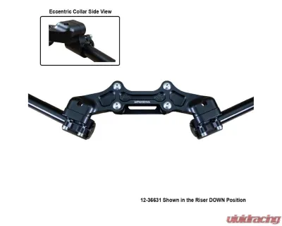 Woodcraft Technologies Front Mount 35mm Eccentric Adjustable Adapter Plate Assembly Ducati Monster 821 2014-2017 - 12-36631