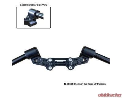 Woodcraft Technologies Front Mount 35mm Eccentric Adjustable Adapter Plate Assembly Ducati Monster 821 2014-2017 - 12-36631