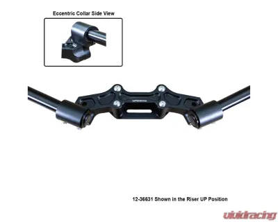 Woodcraft Technologies Front Mount 35mm Eccentric Adjustable Adapter Plate Assembly Ducati Monster 821 2014-2017 - 12-36631