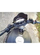 Woodcraft Technologies 75mm Front Adjustable Riser Clipon Adapter Plate w/ XL Black Bars Ducati Monster 1100 | 696 | 697 | 796 2009-2014                                     - 12-76660 - Image 7
