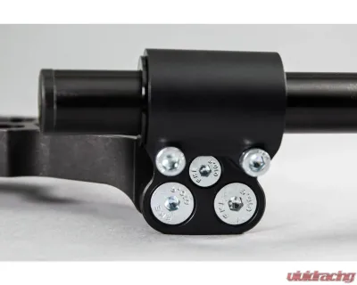 Woodcraft Technologies 75mm Front Adjustable Riser Clipon Adapter Plate w/ XL Black Bars Ducati Monster 1100 | 696 | 697 | 796 2009-2014 - 12-76660
