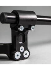 Woodcraft Technologies 75mm Front Adjustable Riser Clipon Adapter Plate w/ XL Black Bars Ducati Monster 1100 | 696 | 697 | 796 2009-2014                                     - 12-76660 - Image 4