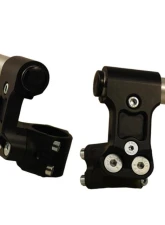 Woodcraft Technologies Black 2.5" Clip-on Riser Assembly w/ 37mm Clamp & Standard 7/8" Bars - Regular Kawasaki Ninja 250 | 300 2008-2017                                     - 12-4537K3-78B - Image 2