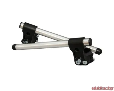 Woodcraft Technologies Black 2.5" Clip-on Riser Assembly w/ 37mm Clamp & Standard 7/8" Bars - Regular Kawasaki Ninja 250 | 300 2008-2017 - 12-4537K3-78B