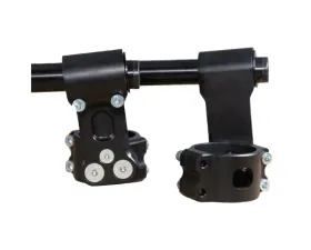 Woodcraft Technologies Black 75mm Rise Front Mount Adjustable Angle Clipon Risers w/ 33mm Clamp & 7/8