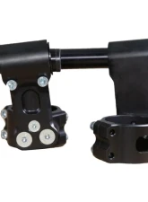 Woodcraft Technologies Black 75mm Rise Front Mount Adjustable Angle Clipon Risers w/ 55mm Clamp & 7/8" Bars - Regular                                     - 12-7655-78B - Image 6